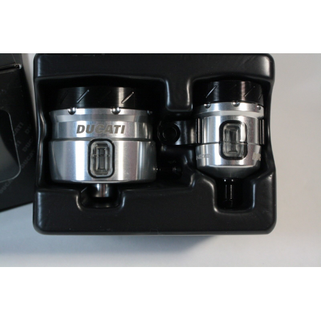 Silver Brake & Clutch Fluid Reservoirs For Monster - 96180101A