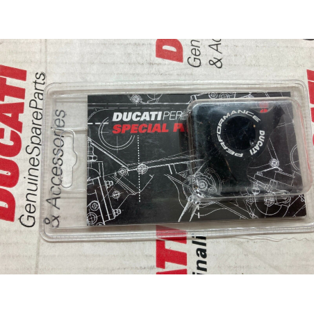 Pair of Black Aluminum Fork Adjusters Ducati Performance CH 19 - 96644408B