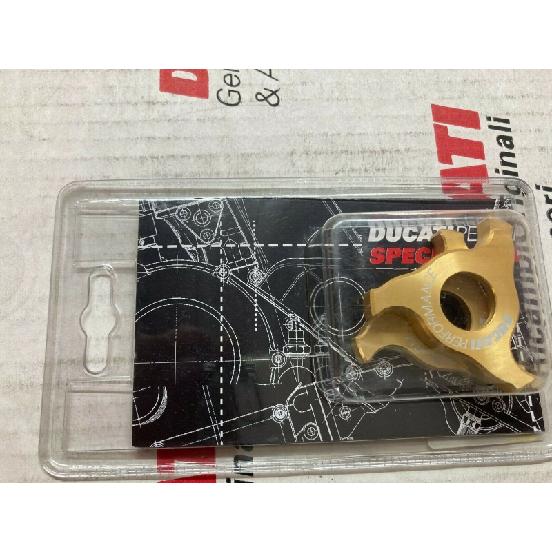 Coppia Registro Forcelle In Alluminio Oro Ducati Performance CH 19 - 96631208b